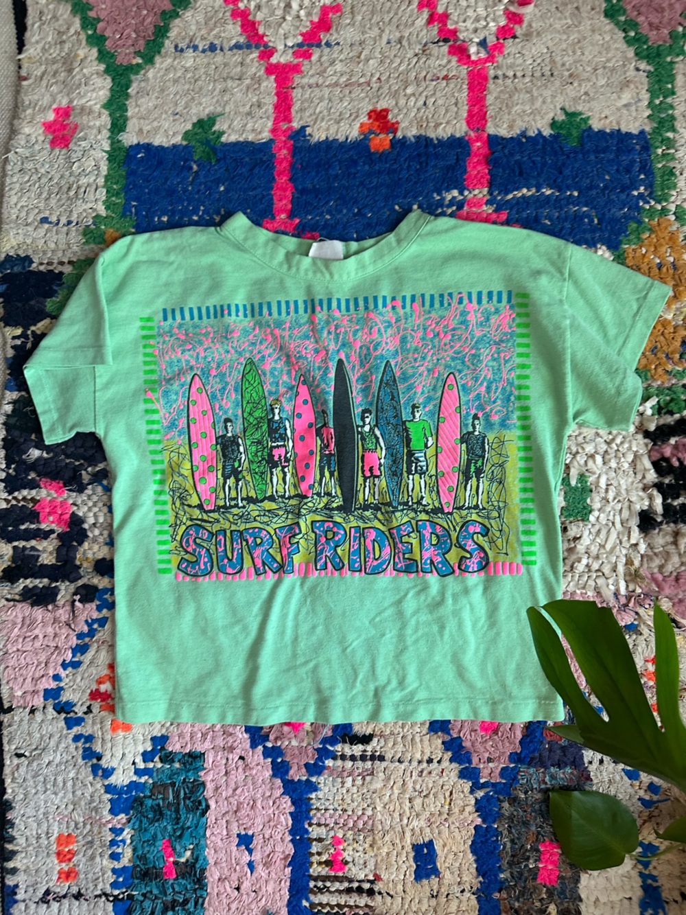 Kids' Surf Riders Vintage Graphic Tee - Mint Green